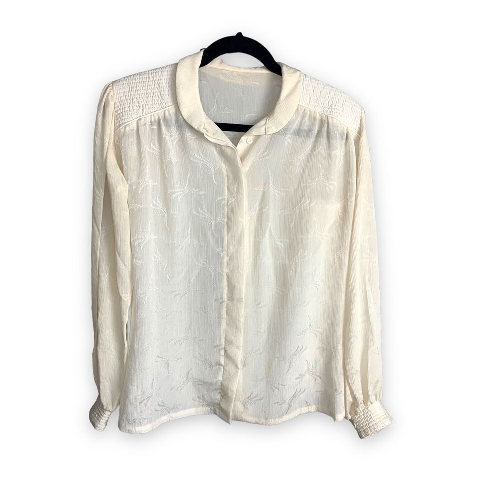 1980’s Vintage Jacquard Blouse size 10